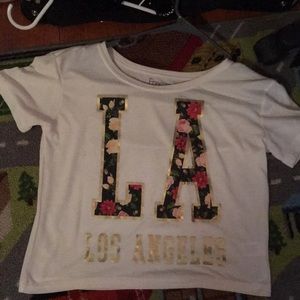 Medium, LA, crop top.  No stains, barely worn.